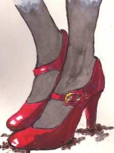 High heels-card